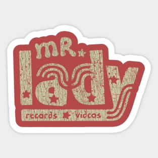 Mr. Lady Records 1996 Sticker